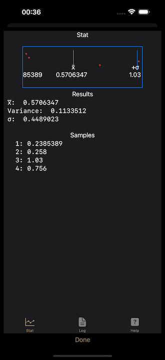 Tikal-25 statistics view, light mode